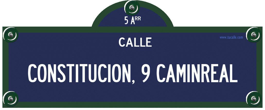 cartel_de_calle-de-Constitucion, 9 CAMINREAL_en_paris